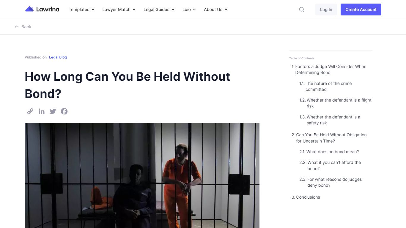 How Long Can You Be Held Without Bond? | Lawrina